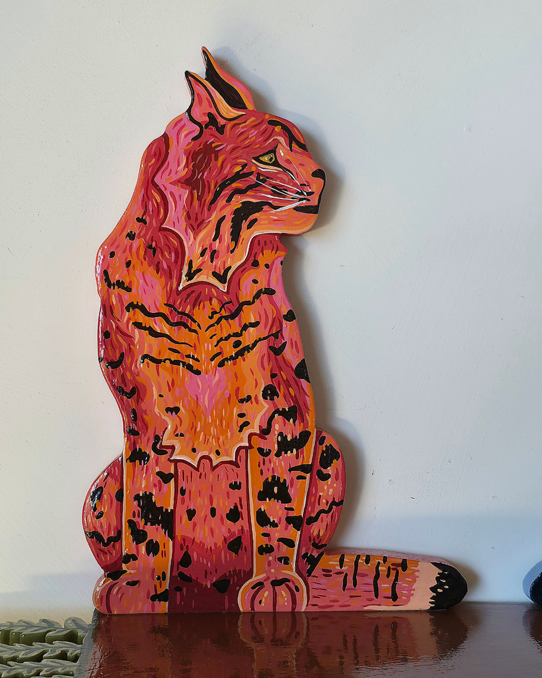 Bobcat and bunny shelf