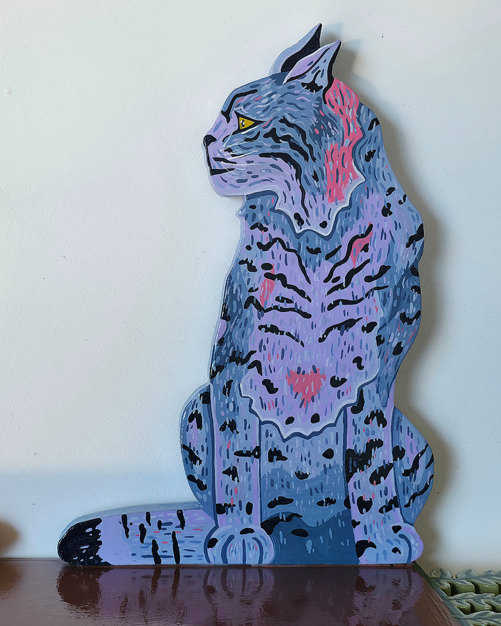Bobcat and bunny shelf