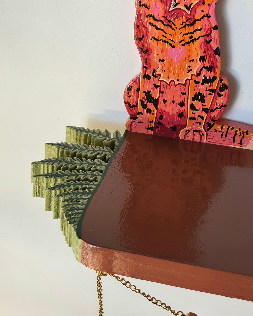 Bobcat and bunny shelf