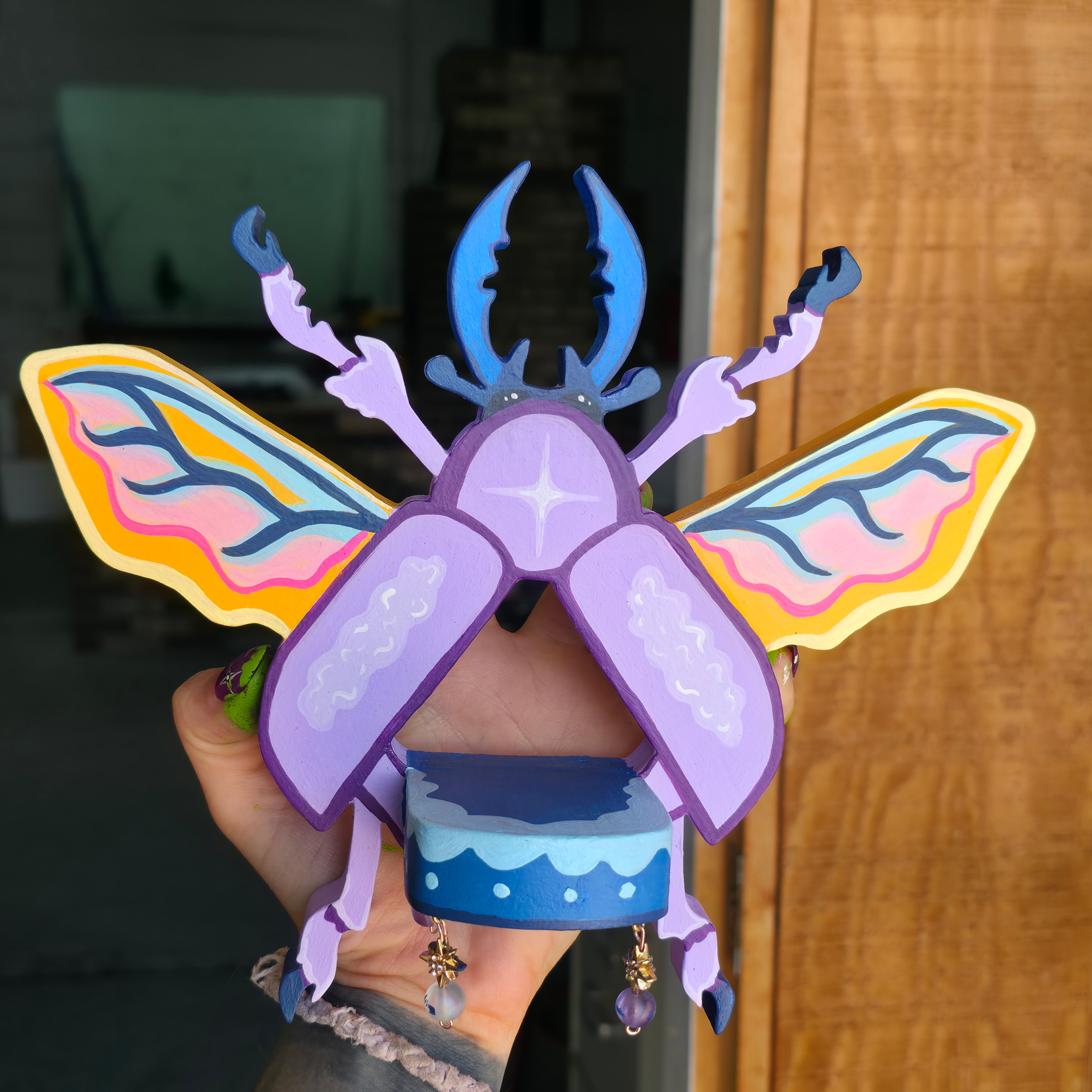 Beetle trinket shelf